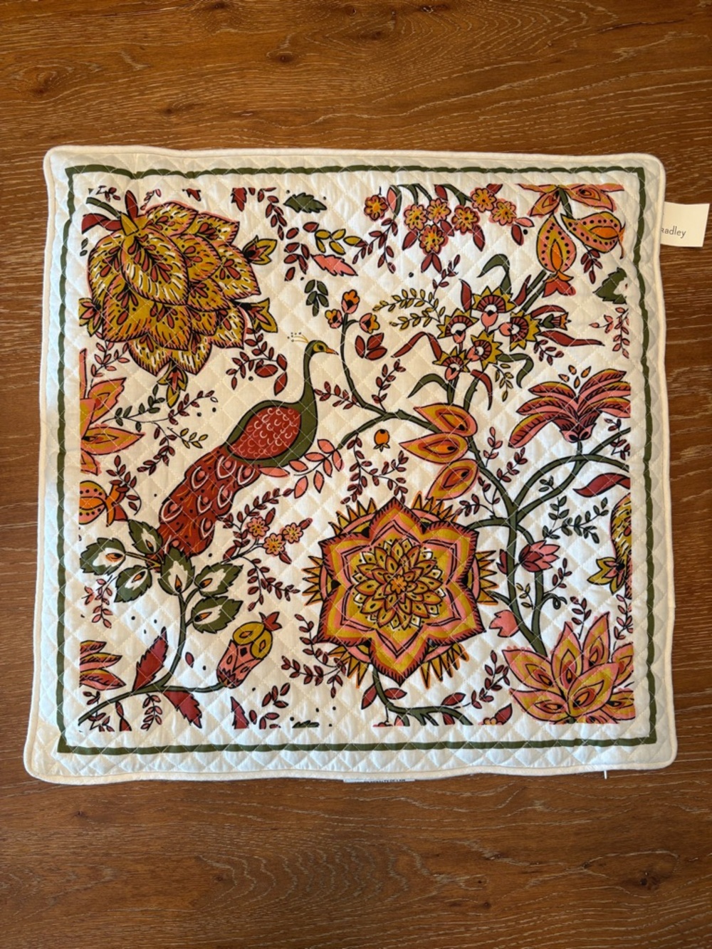 Vera Bradley Quilted Square Accent Pillow Covers